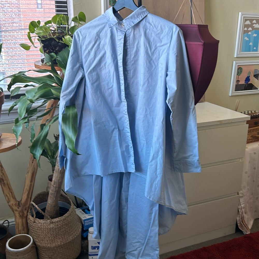 Light blue cotton shirt